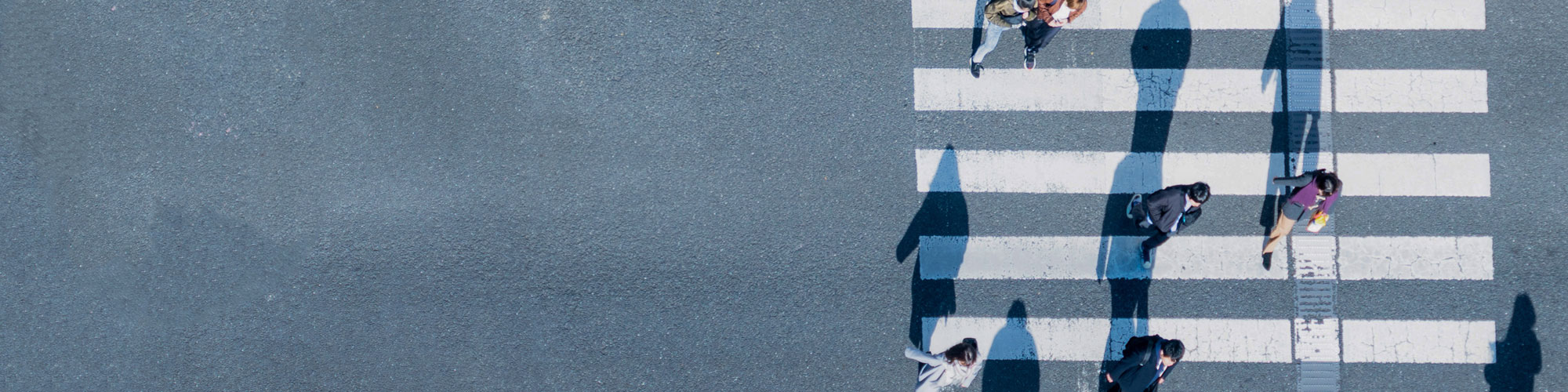 Aerial View Crosswalk