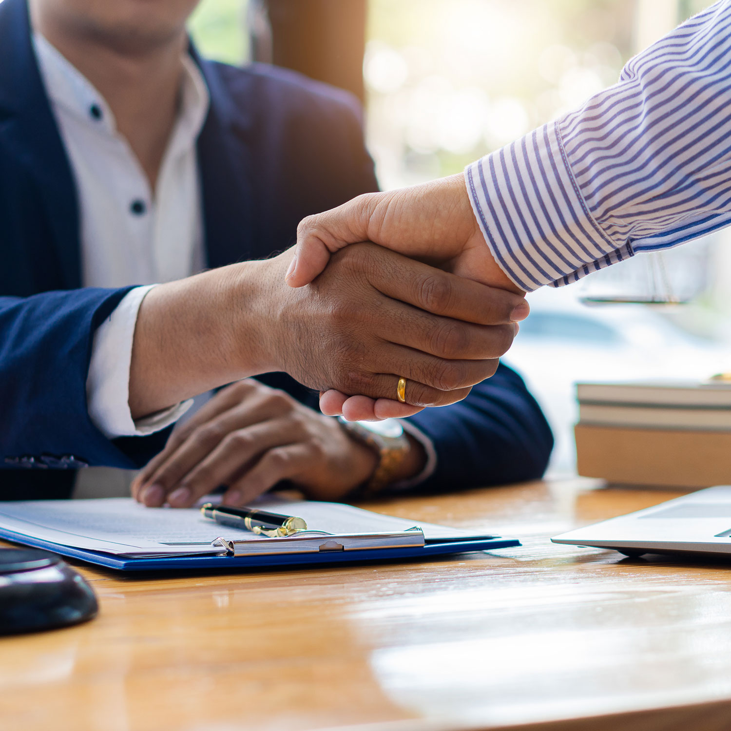 Lawyers Shaking Hands